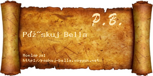 Páskuj Bella névjegykártya
